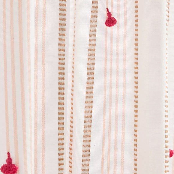 2 Anthropologie tasseled Nara curtains - Picture 2 of 3